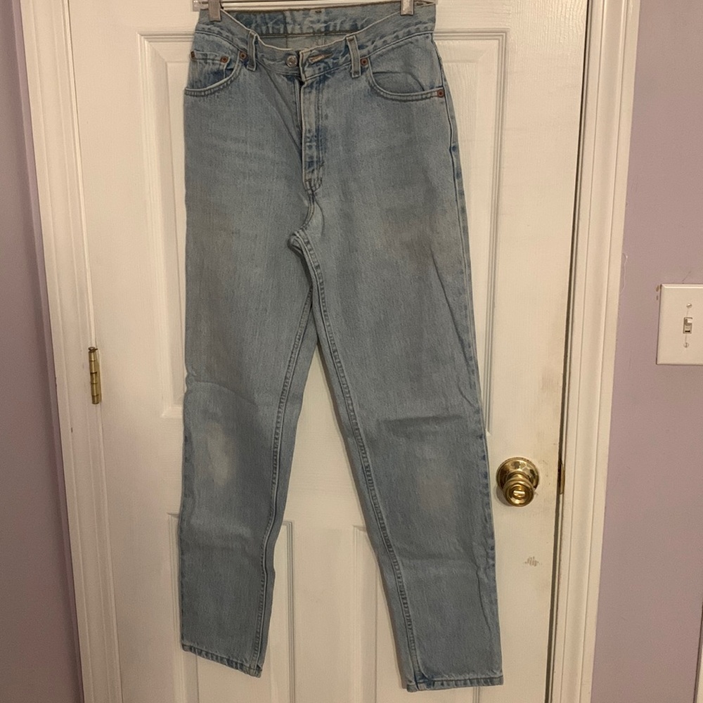 Levi’s Original high waisted jeans.